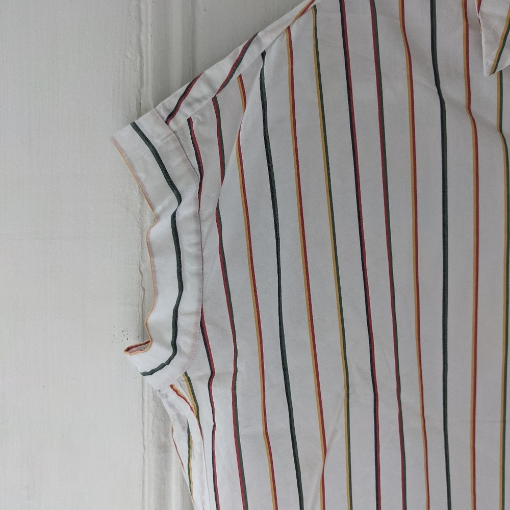 *Sold* Madewell multicolored stripe central shirt Size S - Picture 3 of 3